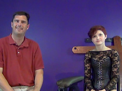 Dirty husband wants to be fucked by his naughty redhead wife