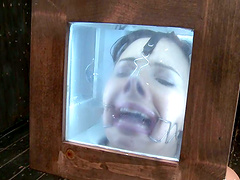 Submissive Ashli Orion gets humiliated in a wooden cabin