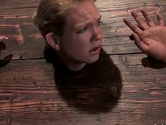 Pillory Fun with Hot Blonde Rain DeGrey in BDSM Video