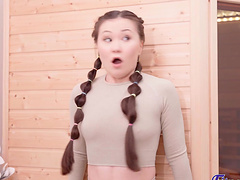 Chrystal Sinn and Luna TrueLove having fun in the sauna - HD