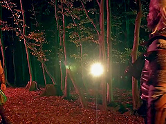 Eveline Dellai enjoys while sucking a stranger's hard cock