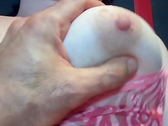 Homemade video of a brunette chick with hairy cunt being fucked