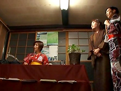 Japanese chick moans while getting pleasured by her hubby