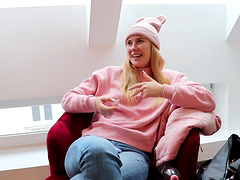 Rough MMF threesome with a gorgeous blonde girl - Eyla Moore