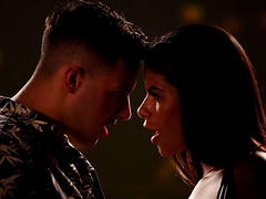 Sheila Ortega with big tits moans while getting fingered