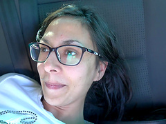 Ashley Ocean moans while getting penetrated in the car - HD