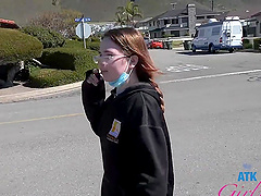 Alina West enjoys while getting nicely fingered in POV video