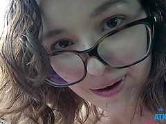 Leana Lovings enjoys while getting pleasured in the car - POV