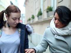 FFM threesome with naughty Aisha Bahadur and Kira Axe - HD