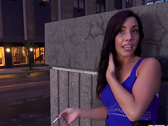 Guy with a huge cock fucks stunning Shana Lane in the tight butt