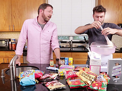 Video of two passionate guys making the best lunch possible