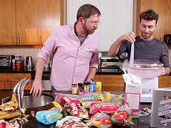 Video of two passionate guys making the best lunch possible