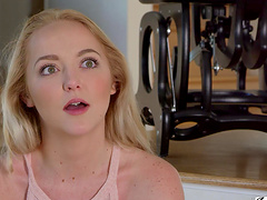 Passionate pussy licking makes sweet blonde Iris Rose moan with pleasure