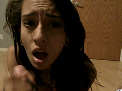 Homemade video of a brunette babe being fucked - Janice Griffith