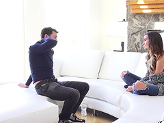 Horny guy with a giant dick fucks yummy ass of sexy Mystica Jade