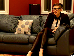 Adorable coworker Girl X comes over to work but gets fucked instead