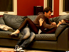 Adorable coworker Girl X comes over to work but gets fucked instead