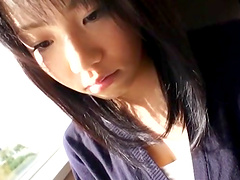 Japanese brunette enjoys while sucking a dick - Homemade