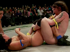 Wrestling Bitches Get Nasty To Dominate Their Opponents!