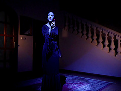 Erotic dicking in the bedroom with a good looking brunette