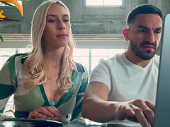 Kay Lovely enjoys while sucking a hard penis on the sofa