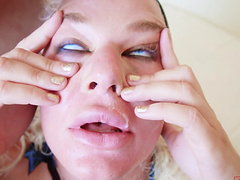 London River wearing lingerie moans while getting penetrated