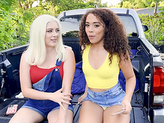 Outdoor FFM threesome in HD POV with Gia OhMy & Willow Ryder