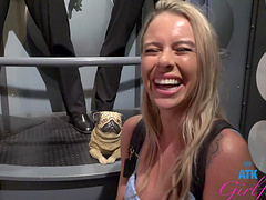 A story with Summer Vixen in a car, showcasing her blonde charm.