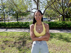 Eden West enjoys while being fingered by a total stranger