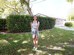 Madi Laine moans while her juicy pussy is being nicely licked