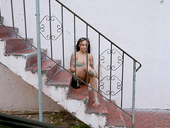 Camila Reyez moans while being fucked in doggy in a car - HD