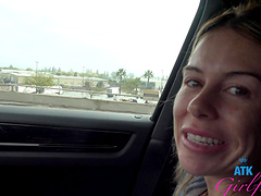 Summer Vixen enjoys while getting fingered by her horny boyfriend