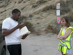 Aliya Brynn enjoys while riding her coworker's black cock