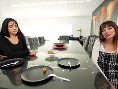 FFM threesome in the bedroom - Lana Smalls and Nika Venom