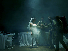 Rough MMF threesome with a brunette babe - Veronica Avluv