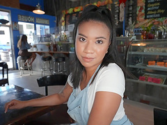 Ameena Greene moans while her juicy pussy is being licked