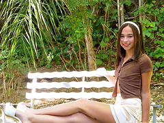 Small tits girl Dakota Tyler takes a fat shaft in her tiny pussy