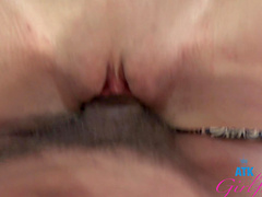 Closeup amateur POV video of natural tits Kourtney Rae getting fucked