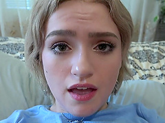 Gracie Gates’ natural tits bounce in pov