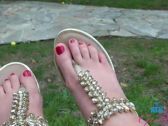 Outdoor sex with Lily Adams and her partner