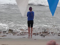 Girl with purple hair Lily Adams needs a dick in her mouth