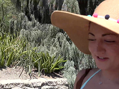 Smoking hot Lily Adams doesn't mind getting drilled outdoors