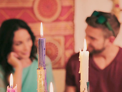 Busty hottie Anissa Kate takes a dick deep in her vagina