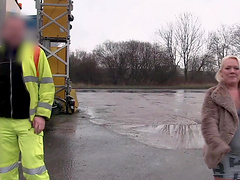 Outdoors amateur video of a dirty blonde slut Tanya Lixx pissing