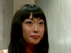 Aiden Starr destroys Yuki Mori's Asian coochie in stunning BDSM clip