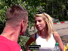 Missy Luv, the stunning hungarian model, gets fucked outdoors by her boyfriend.