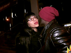 Delicious Zeyna in the ass in public for a quickie