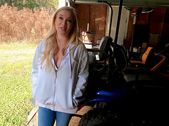 Big natural tits blonde gets a facial in hd video