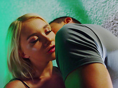 Fucking ends with a creampie for adorable blonde Marilyn Sugar