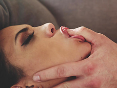 Katrina Moreno gets eaten out before drooling on a hard dong